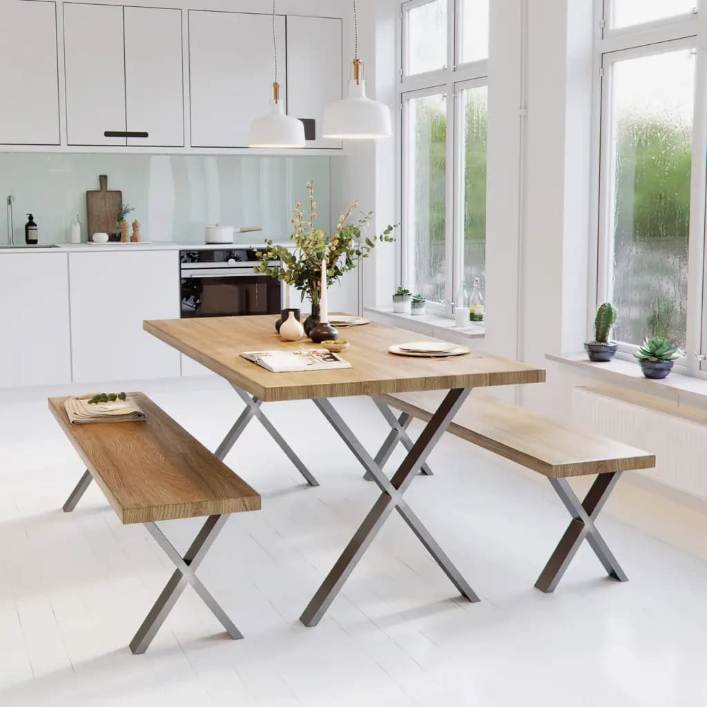 X - Frame Table Legs - alternate view