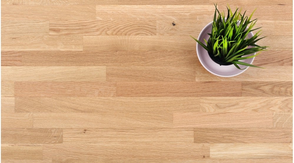 Solid oak worktop