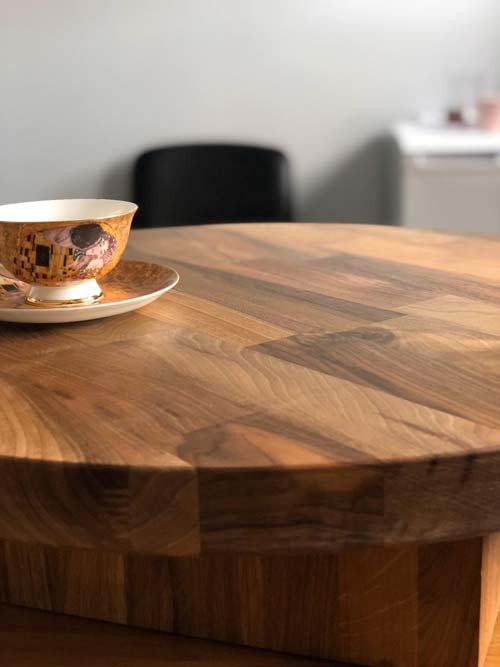 Wooden worktop ideal for a table top for a coffee table top.