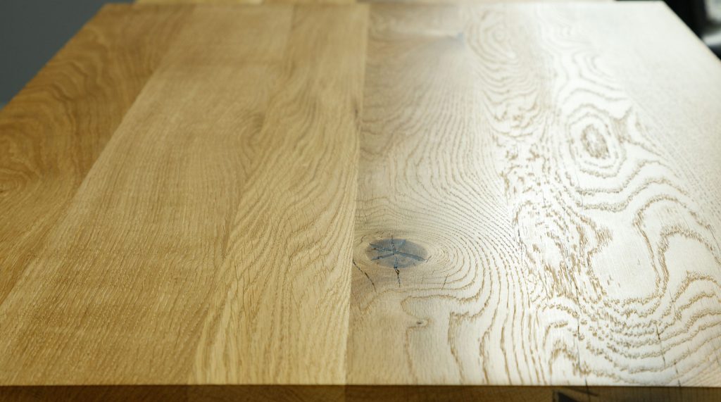 Oiled oak worktop