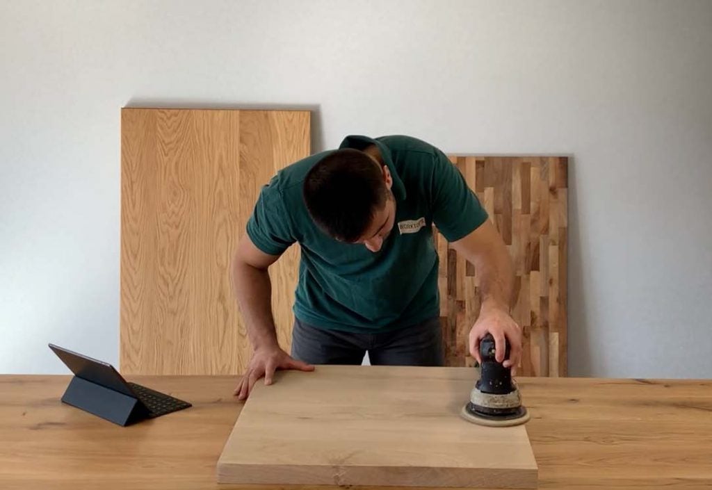 Sanding 2025 wooden worktops