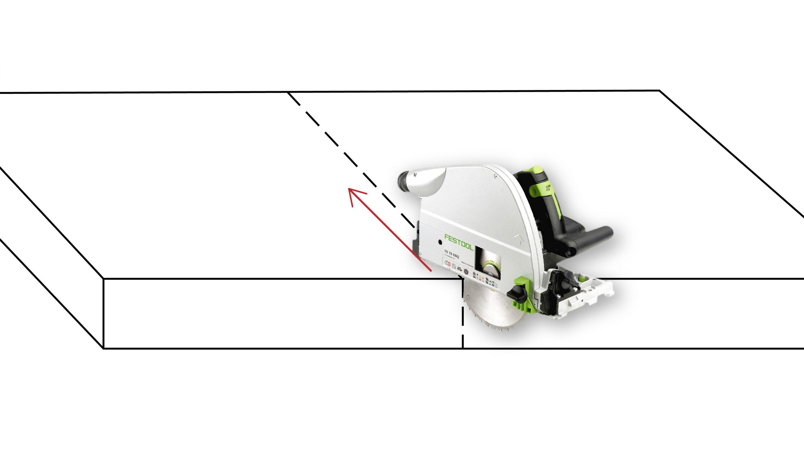 cutting compact laminate worktop 