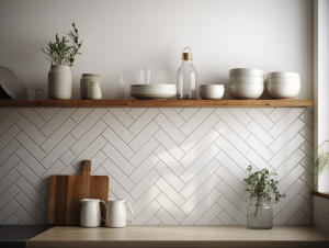 cheap kitchen makeover backsplash
