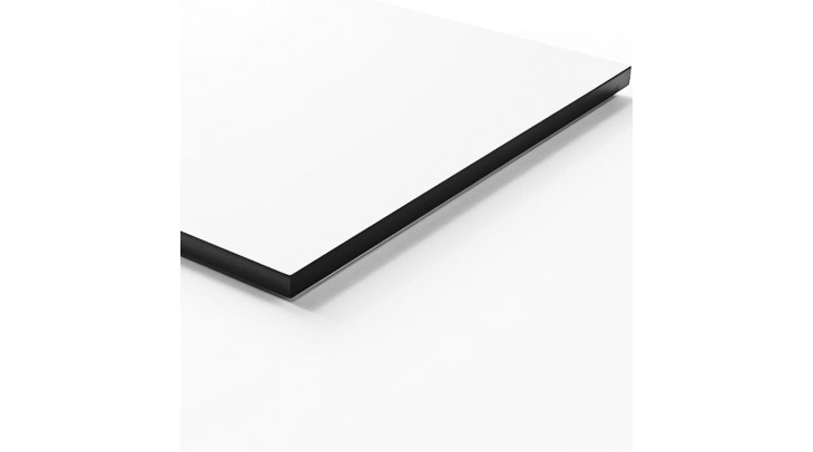 Lucida White Compact (Dark Core) - Upstand - 3M x 95mm x 12mm
