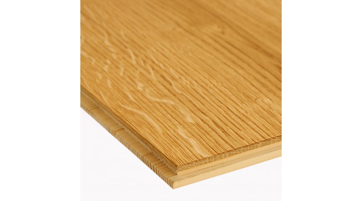 Engineered European Oak Flooring 14mm x 195mm Natural Lacquered Sample
