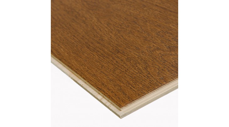 Engineered European Oak Flooring 14mm x 195mm Smoked Lacquered Sample