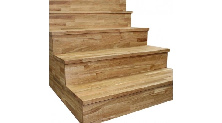 Oak Stair Cladding Kit - 6 x Stair Tread (Tread Only)