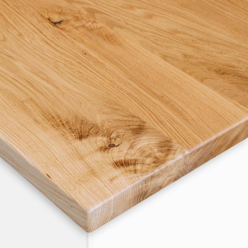 3m x 620 x 40mm Timber Worktops 40mm Staves Rustic Oak Solid Wood Worktop 